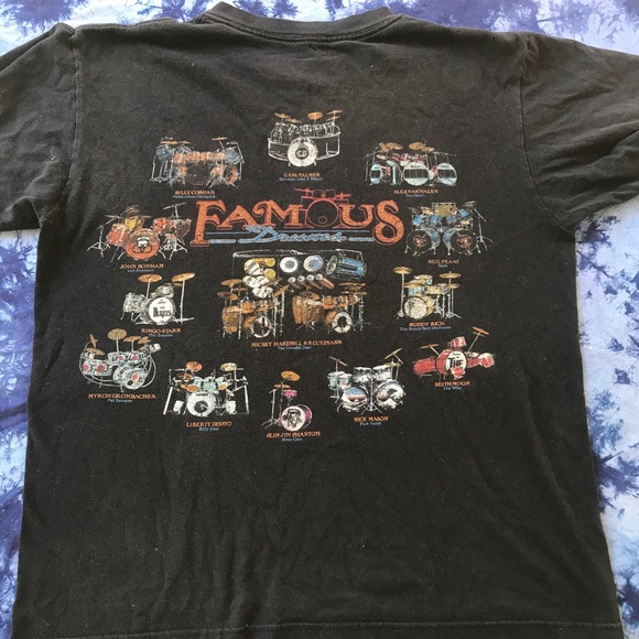 Vintage Other - Vintage 90s famous drummers band t shirt